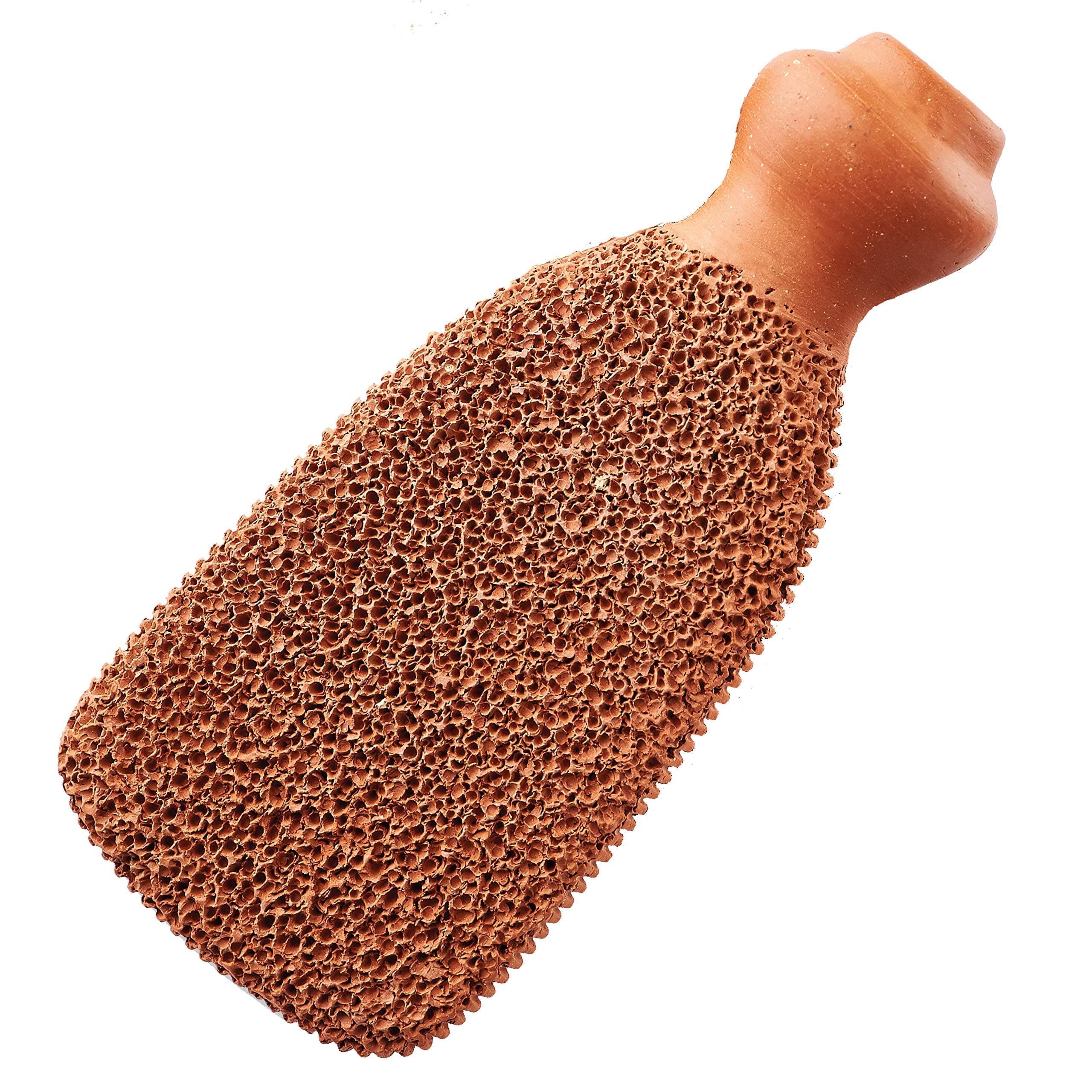Pumice Stone for Feet Lasts 5+ Years Foot Exfoliator Scrubber Callus Remover Made of Natural Terra-Cotta Minimalist
