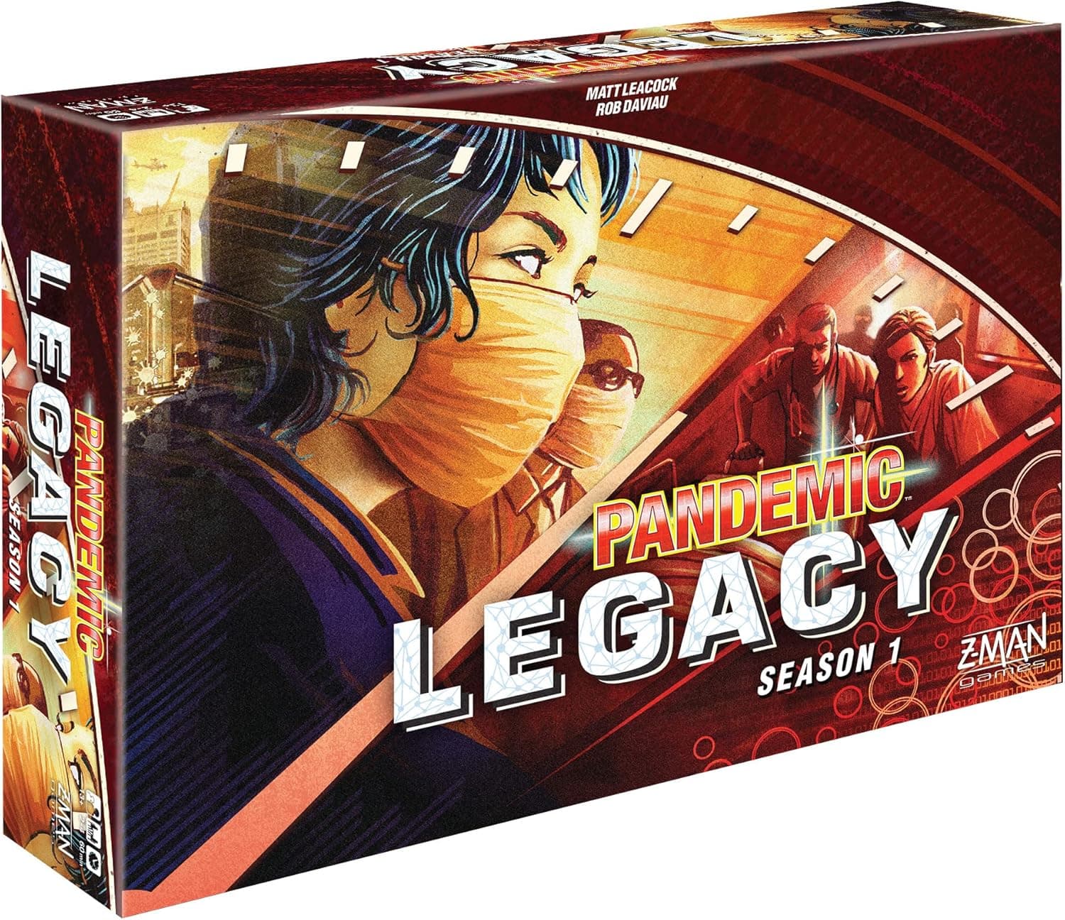 Asmodee Pandemic Legacy Season 1 Board Game (Red) - Epic Year-Long Battle Against Deadly Diseases, Cooperative Strategy Game for Family Game Night, Ages 13+, 2-4 Players, 1 Hr Playtime