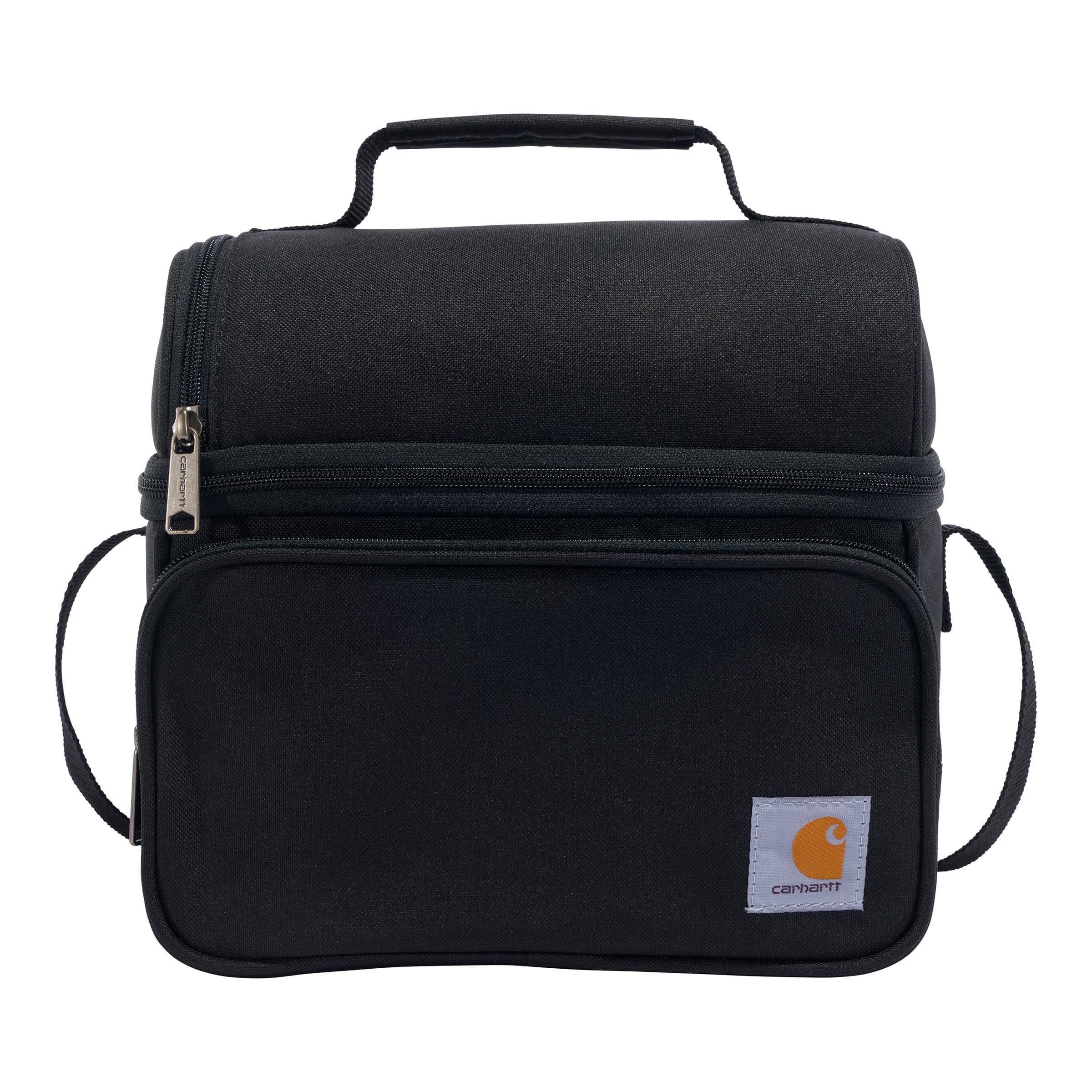 Carhartt Camping Cooler, Worksite Lunchbox, Soft Shell Lunch Bag for Construction Sites, Work and Everyday Use, Black One Size (Pack of 1) Black